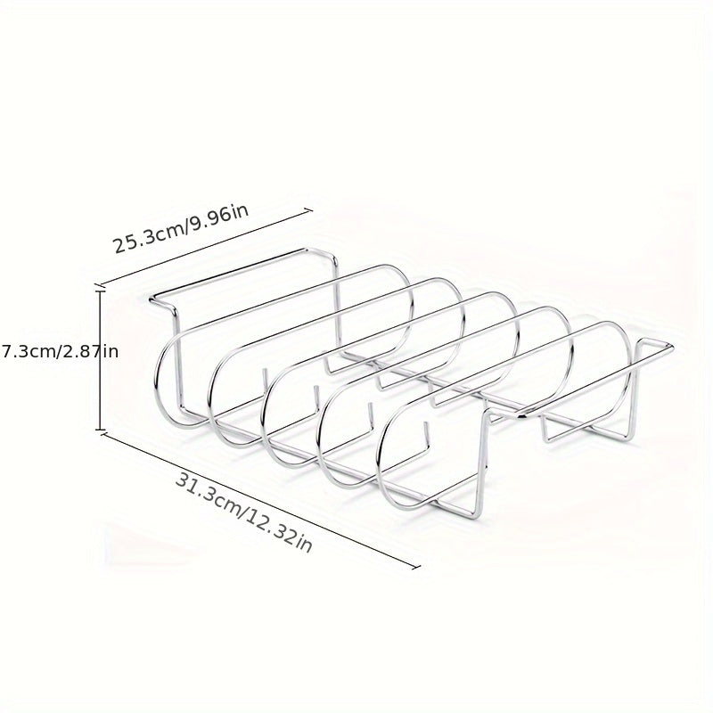 Non-Stick Rib Rack Portable Grill for Steak & Lamb