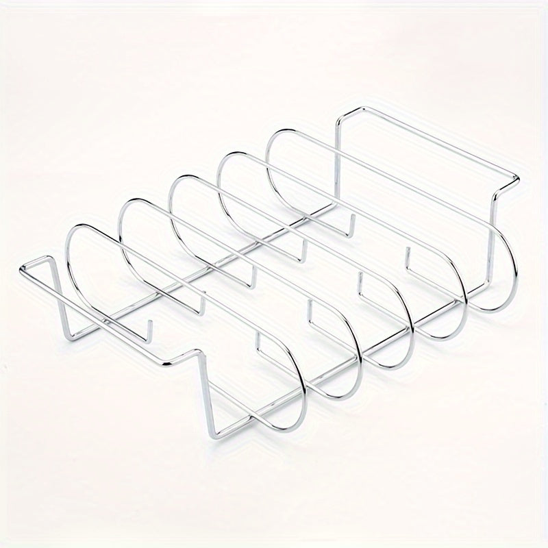 Non-Stick Rib Rack Portable Grill for Steak & Lamb