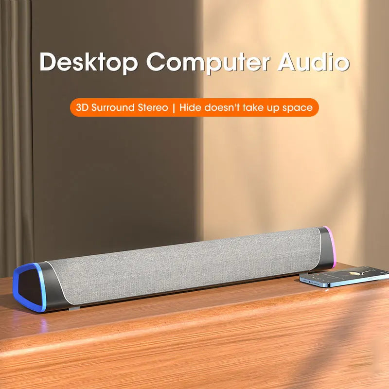 4D Computer Speaker Bluetooth Black