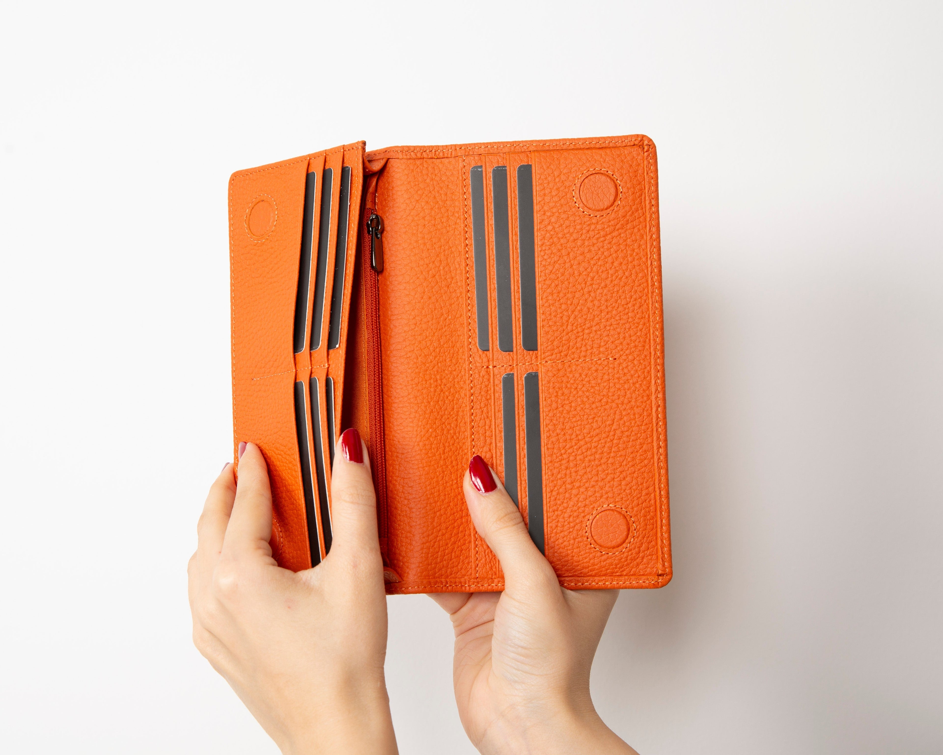 Sedona Leather Unisex Wallet – Genuine Leather Wallet with Phone Pocket & Card Organizer