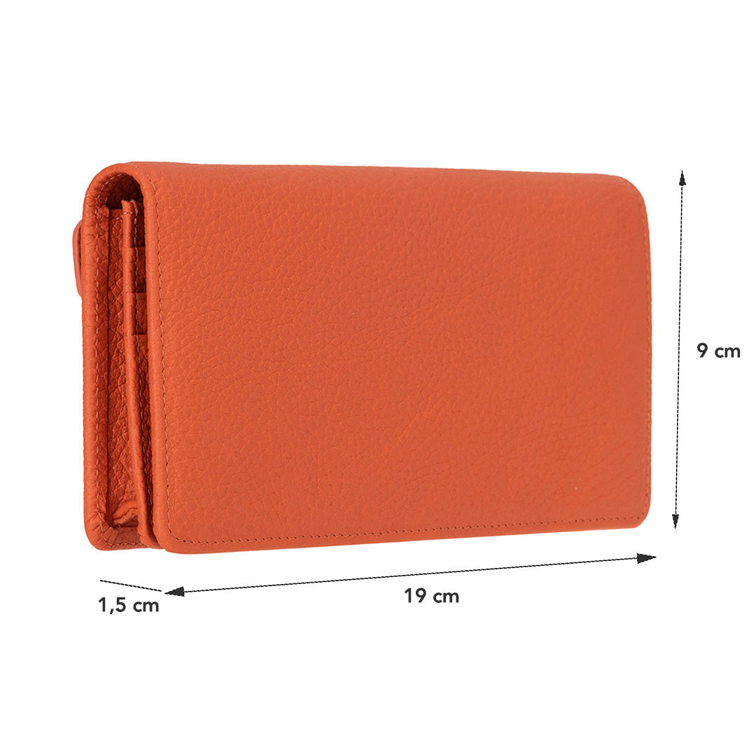 Sedona Leather Unisex Wallet – Genuine Leather Wallet with Phone Pocket & Card Organizer