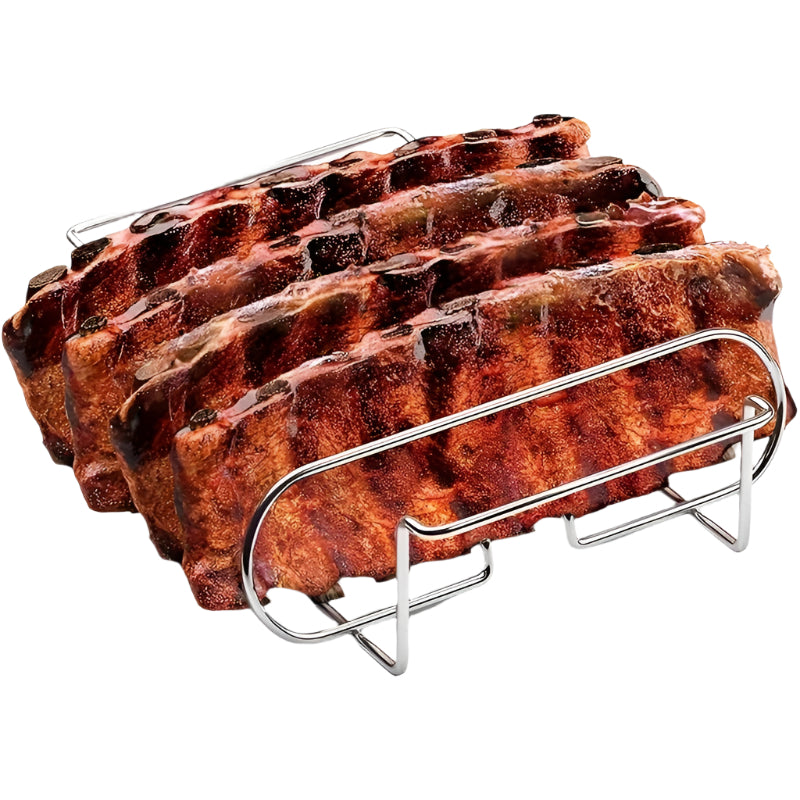 Non-Stick Rib Rack Portable Grill for Steak & Lamb