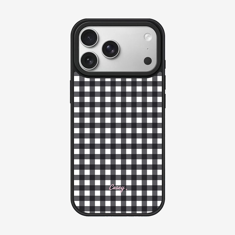 Casey Classic Gingham Magnetic Matte Phone Case – Anti-Fingerprint Protective Cover