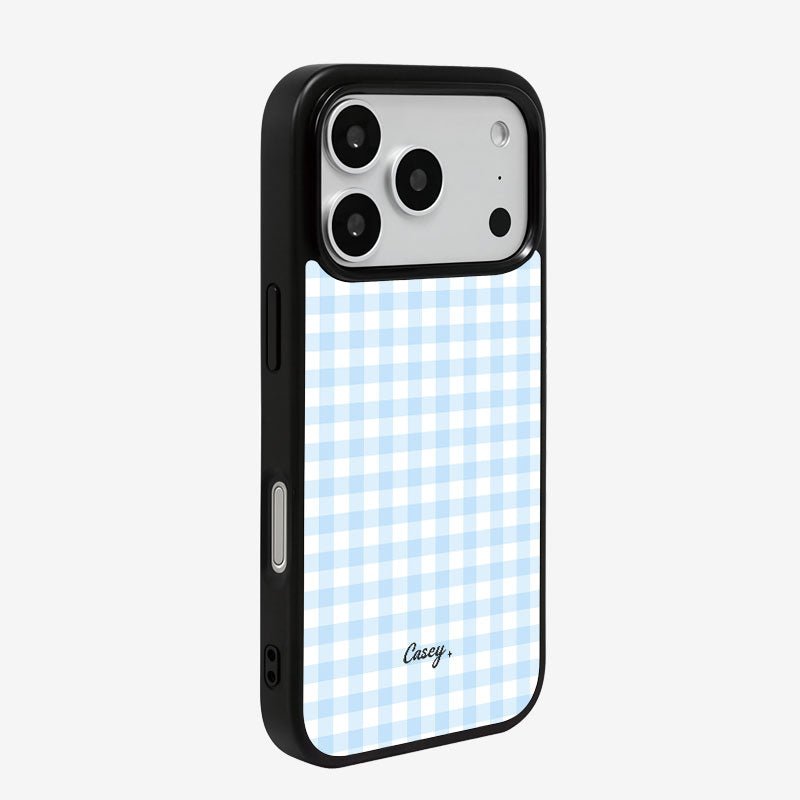 Casey Classic Gingham Magnetic Matte Phone Case – Anti-Fingerprint Protective Cover