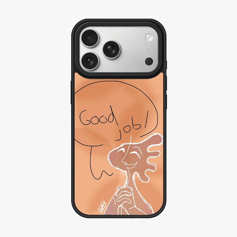 Casey Good Job Sketch Illustration AG Matte Phone Case – Slim MagSafe Anti-Fingerprint TPU Protective Cover