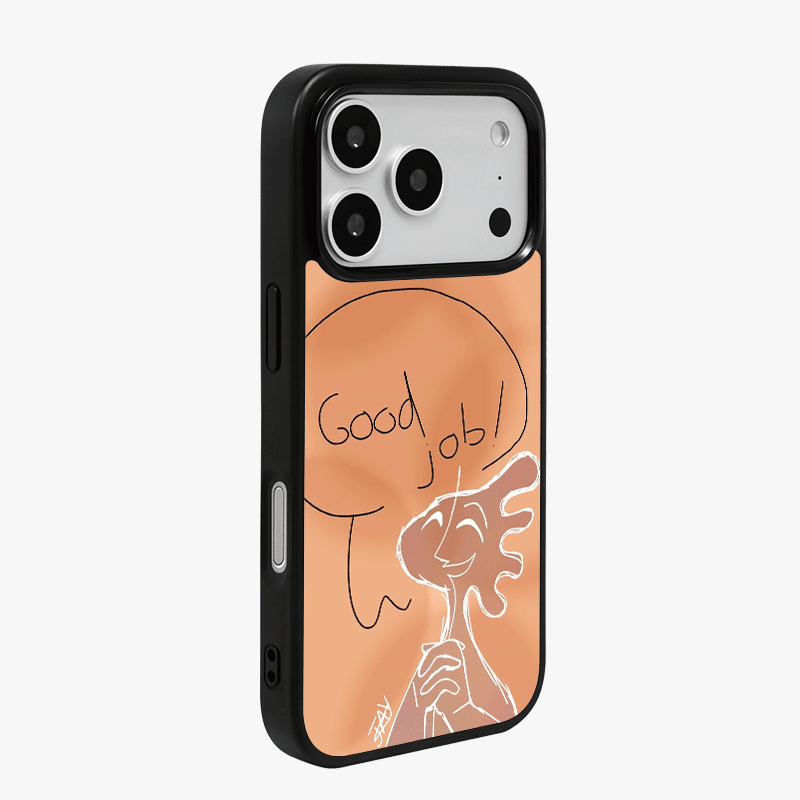 Casey Good Job Sketch Illustration AG Matte Phone Case – Slim MagSafe Anti-Fingerprint TPU Protective Cover