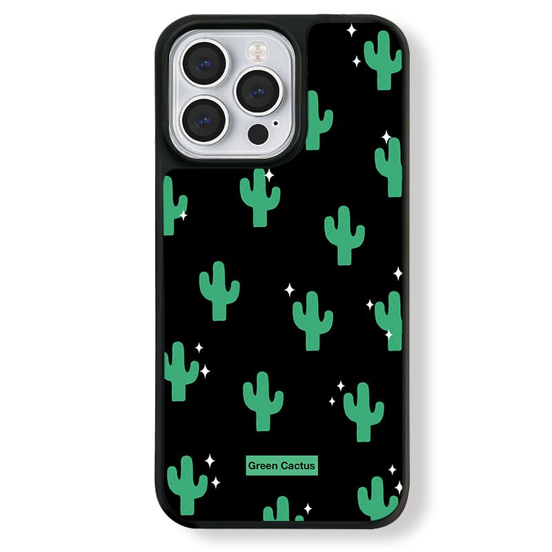 Casey Green Cactus Desert Night AG Matte Phone Case – Magnetic Anti-Fingerprint Protective Cover