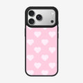 Casey Neon Heart Pink Magnetic Matte Phone Case – Anti-Fingerprint Protective Cover
