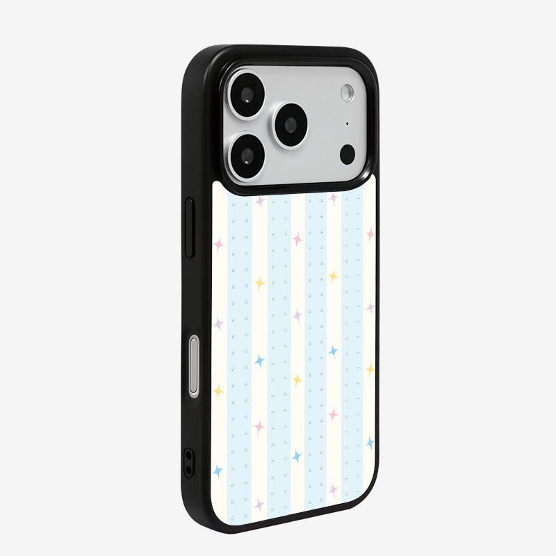 Casey Striped Stars Pastel AG Matte Phone Case – Playful Stripe & Star Protective Cover