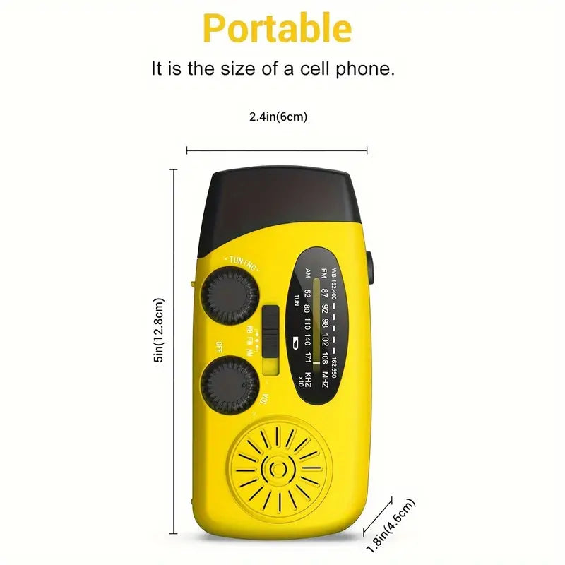 Emergency Hand Crank Radio with Power Bank Phone Charger