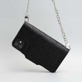 Leather crossbody case for iPhone 11 - Polka