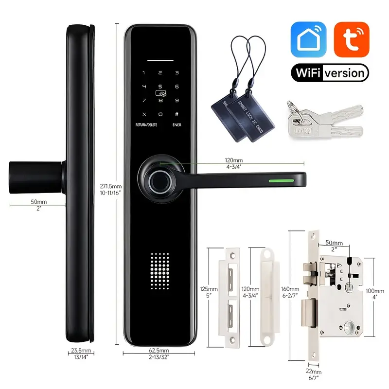 Smart WiFi Door Lock with Keypad & App Access